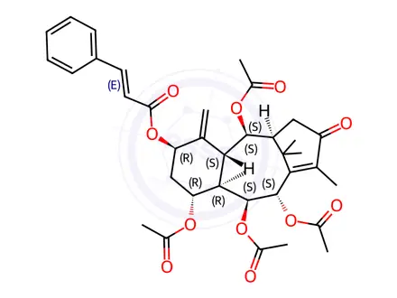 Chemical structure of Taxinine B