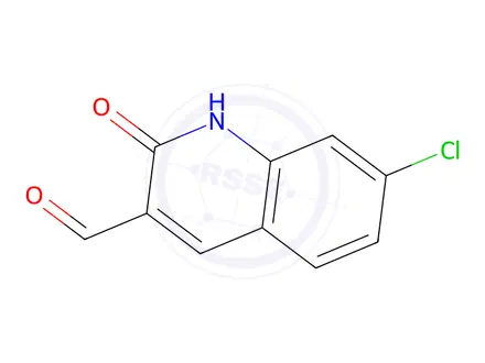 Chemical structure of 7-Chloro-2-oxo-1,2-dihydroquinoline-3-carbaldehyde