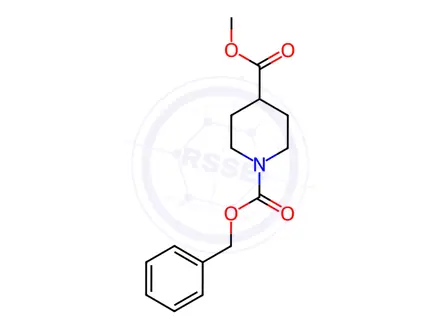 Chemical structure of 1-benzyl 4-methyl piperidine-1,4-dicarboxylate