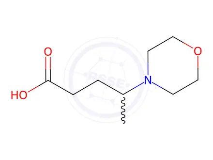 Chemical structure of 4-Morpholin-4-ylpentanoic acid hydrochloride