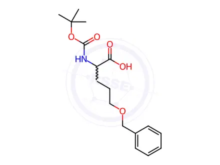Chemical structure of Boc-Nva(5-OBzl)-OH DCHA