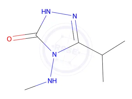 Chemical structure of 3H-1,2,4-Triazol-3-one,2,4-dihydro-4-(methylamino)-5-(1-methylethyl)-(9CI)