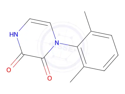 Chemical structure of 1-(2,6-Dimethylphenyl)pyrazine-2,3(1H,4H)-dione
