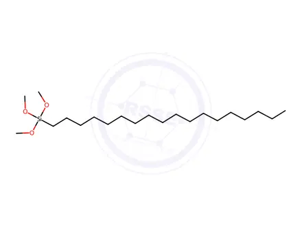 Chemical structure of Octadecyltrimethoxysilane