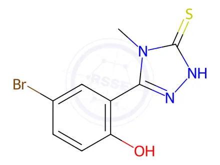Chemical structure of 5-(5-Bromo-2-hydroxyphenyl)-4-methyl-2,4-dihydro-3h-1,2,4-triazole-3-thione