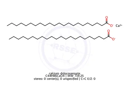 Chemical structure of calcium didocosanoate