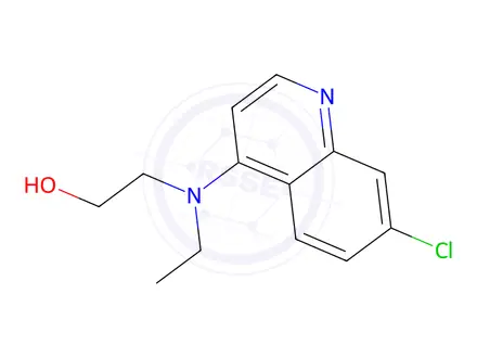 Chemical structure of 2-((7-chloroquinolin-4-yl)(ethyl)amino)ethan-1-ol