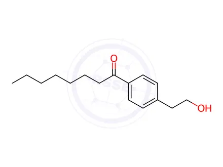Chemical structure of 1-(4-(2-Hydroxyethyl)phenyl)octan-1-one