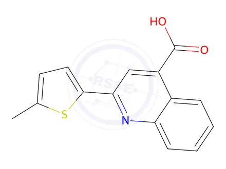 Chemical structure of 2-(5-Methylthiophen-2-yl)quinoline-4-carboxylic acid