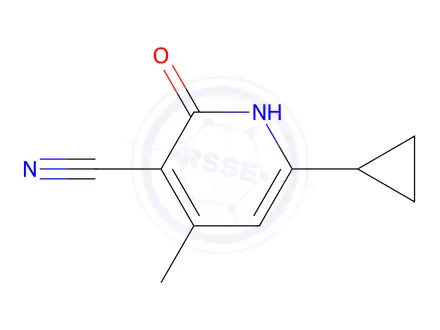 Chemical structure of 6-cyclopropyl-2-hydroxy-4-Methylnicotinonitrile