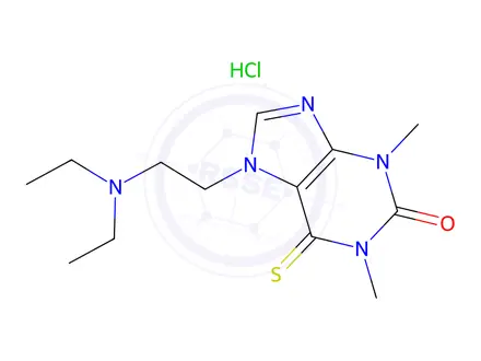 Chemical structure of 7-(2-(Diethylamino)ethyl)-1,3-dimethyl-6-thioxo-1,3,6,7-tetrahydro-2H-purin-2-one hydrochloride