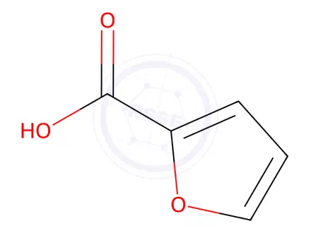 Chemical structure of 2-Furoic acid