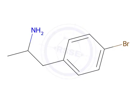 Chemical structure of 1-(4-bromophenyl)propan-2-amine
