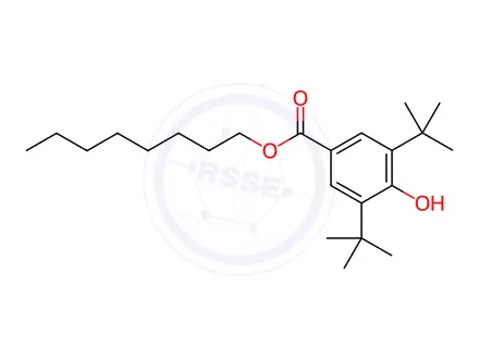 Chemical structure of Octyl 3,5-di-tert-butyl-4-hydroxybenzoate