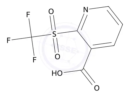 Chemical structure of 2-Trifluoromethanesulfonylpyridine-3-carboxylic acid