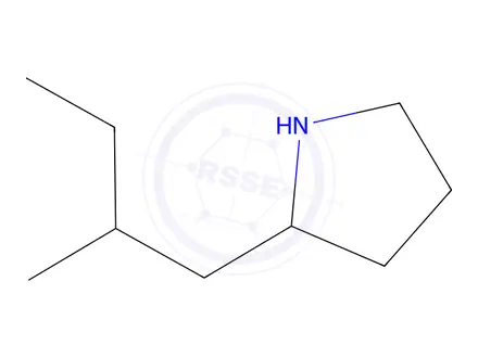 Chemical structure of 2-(2-methylbutyl)pyrrolidine