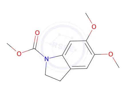 Chemical structure of Methyl 5,6-dimethoxyindoline-1-carboxylate