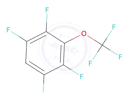 Chemical structure of 1,2,4,5-Tetrafluoro-3-(trifluoromethoxy)benzene