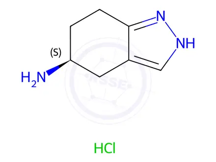 Chemical structure of (S)-4,5,6,7-Tetrahydro-2h-indazol-5-aminehydrochloride