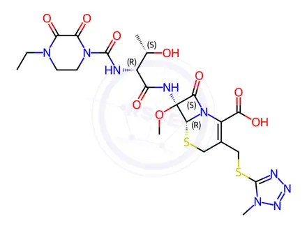 Chemical structure of Cefbuperazone