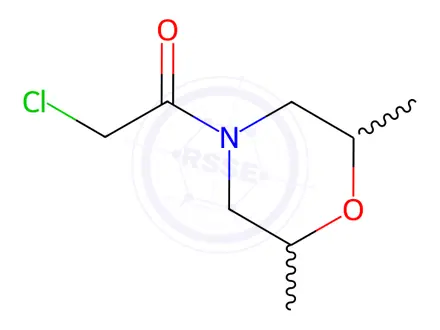 Chemical structure of 2-Chloro-1-(2,6-dimethyl-morpholin-4-yl)-ethanone