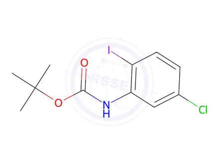 Chemical structure of tert-Butyl (5-chloro-2-iodophenyl)carbamate