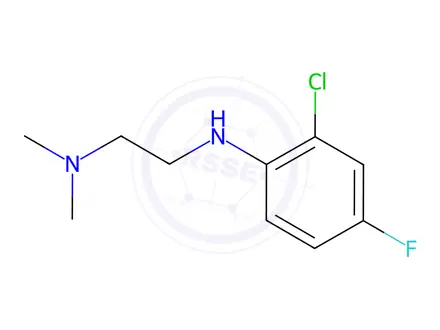 Chemical structure of N1-(2-chloro-4-fluorophenyl)-N2,N2-dimethylethane-1,2-diamine