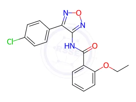 Chemical structure of N-(4-(4-Chlorophenyl)-1,2,5-oxadiazol-3-yl)-2-ethoxybenzamide