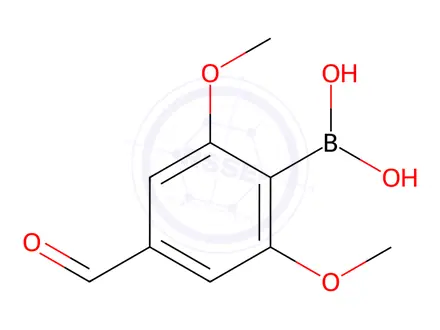 Chemical structure of 2,6-Dimethoxy-4-formylphenylboronic acid