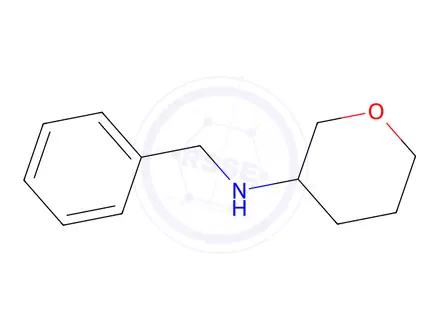 Chemical structure of N-benzyltetrahydro-2H-pyran-3-amine