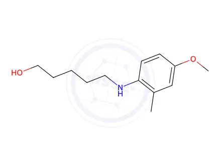 Chemical structure of 5-((4-Methoxy-2-methylphenyl)amino)pentan-1-ol