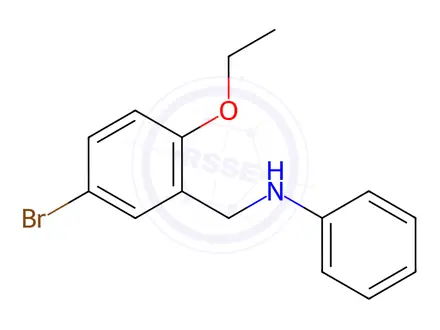 Chemical structure of N-(5-bromo-2-ethoxybenzyl)aniline