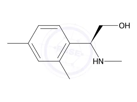 Chemical structure of (S)-2-(2,4-dimethylphenyl)-2-(methylamino)ethan-1-ol