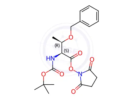 Chemical structure of Boc-Thr(Bzl)-Osu