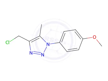 Chemical structure of 4-(Chloromethyl)-1-(4-methoxyphenyl)-5-methyl-1H-1,2,3-triazole