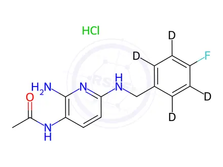 Chemical structure of D 13223-d4 (Flupirtine Metabolite)