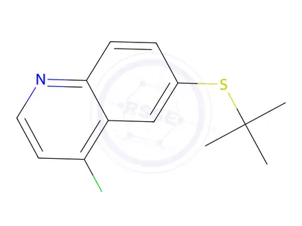 Chemical structure of 6-(tert-Butylthio)-4-chloroquinoline