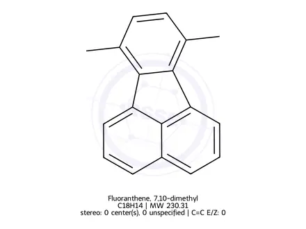 Chemical structure of Fluoranthene, 7,10-dimethyl-