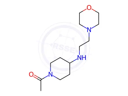 Chemical structure of 1-[4-(2-Morpholin-4-yl-ethylamino)-piperidin-1-yl]-ethanone