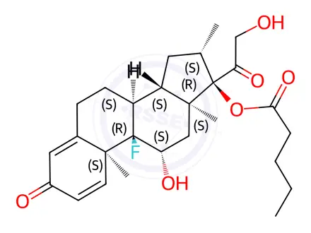 Chemical structure of betamethasone valerate