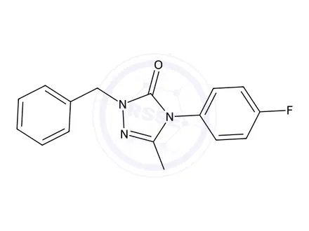 Chemical structure of 2-Benzyl-4-(4-fluorophenyl)-5-methyl-2,4-dihydro-3H-1,2,4-triazol-3-one
