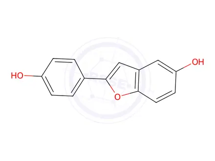 Chemical structure of 2-(4-Hydroxyphenyl)-5-benzofuranol