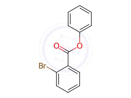 Chemical structure of Benzoic acid, 2-bromo-, phenyl ester