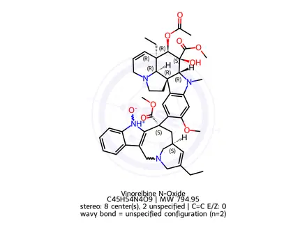 Chemical structure of Vinorelbine N-Oxide