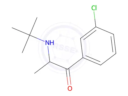Chemical structure of Bupropion
