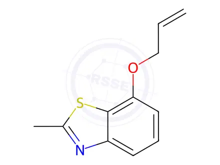 Chemical structure of Benzothiazole, 2-methyl-7-(2-propenyloxy)-(9CI)