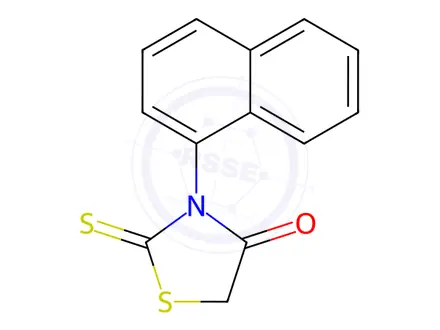 Chemical structure of 3-Naphthalen-1-yl-2-thioxothiazolidin-4-one