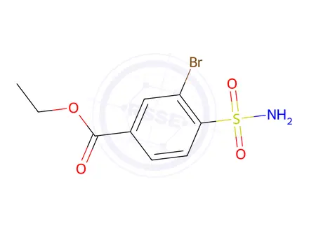 Chemical structure of Ethyl 3-bromo-4-sulfamoylbenzoate