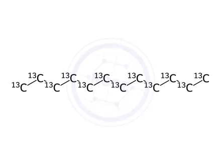 Chemical structure of Dodecane-13C12