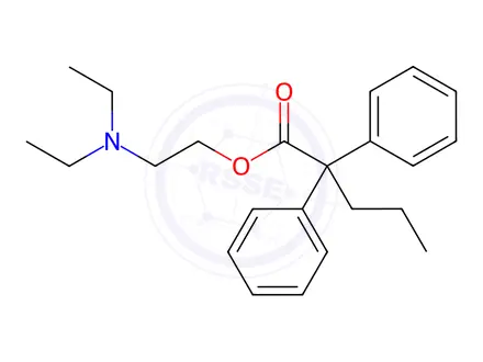 Chemical structure of Benzhexol Impurity 15(Proadifen)